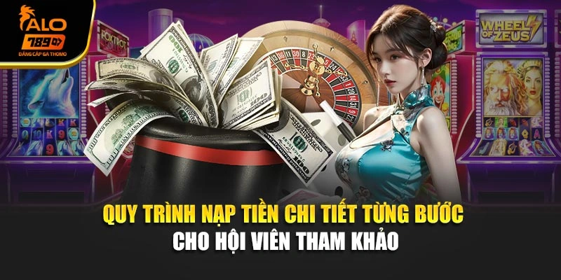Quy trình nạp tiền chi tiết từng bước cho hội viên tham khảo