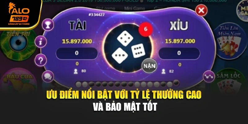 Ưu điểm nổi bật với tỷ lệ thưởng cao và bảo mật tốt